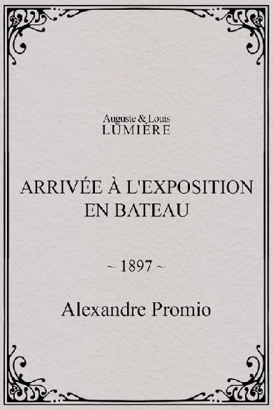 Arrivée à l'exposition en bateau