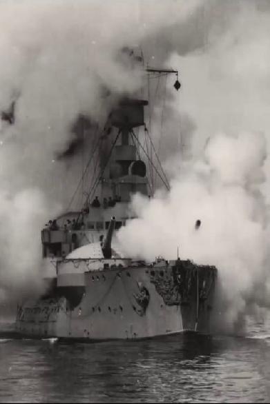 Battleship Odin Firing All Her Guns