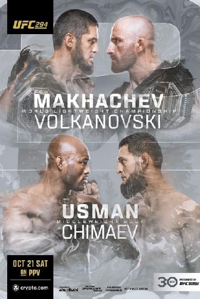 UFC 294: Makhachev vs. Volkanovski 2