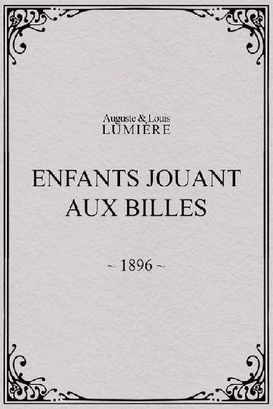 Enfants jouant aux billes